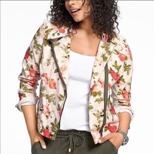 Lane Bryant floral bomber jacket